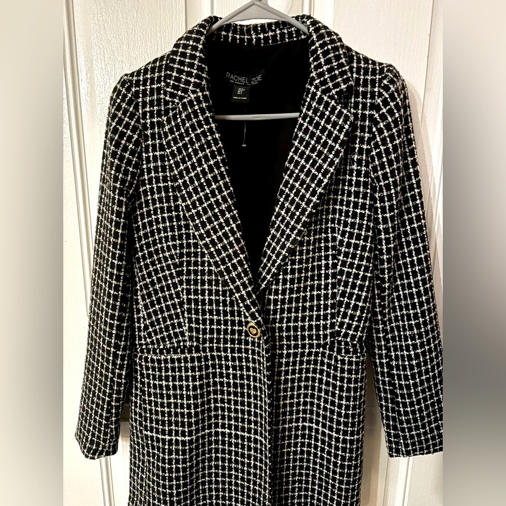 Rachel Zoe tweed coat